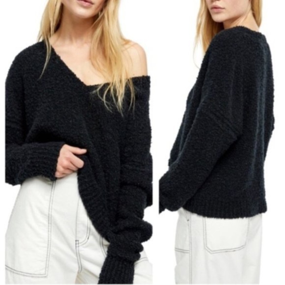 Free People oversized wool blend sweater